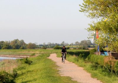 Fahrradtour auf dem Deich Fehmarn